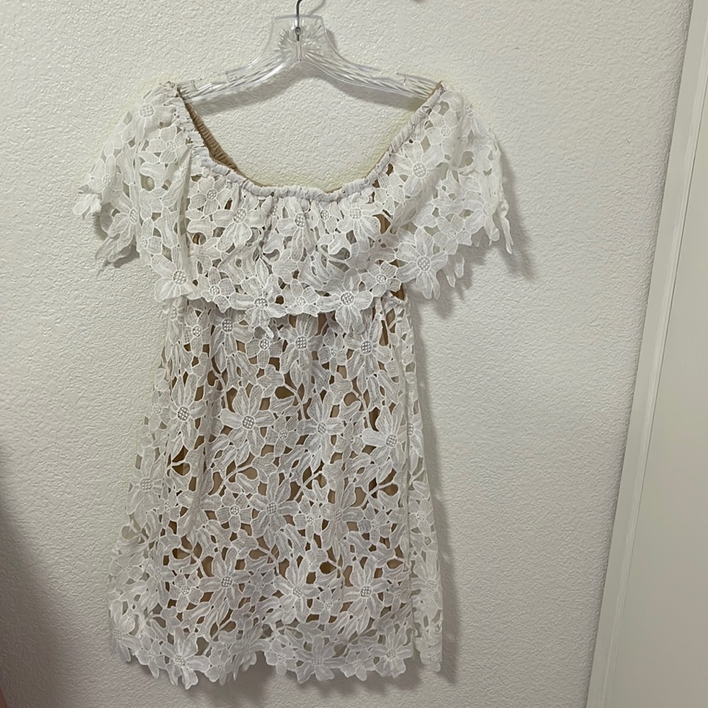 White Summer Floral Dress Marina